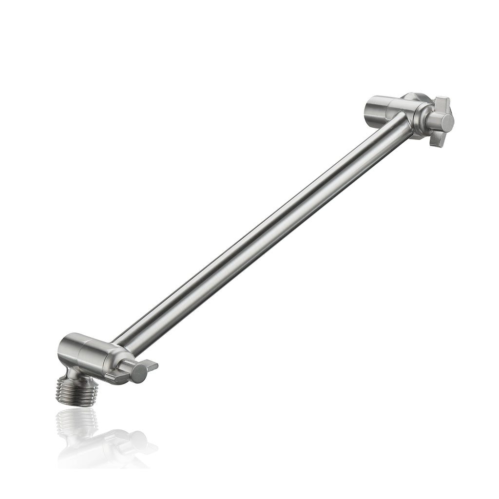Rain Shower Head With Shower Arm (10 Inch Square, Brushed Nickel)