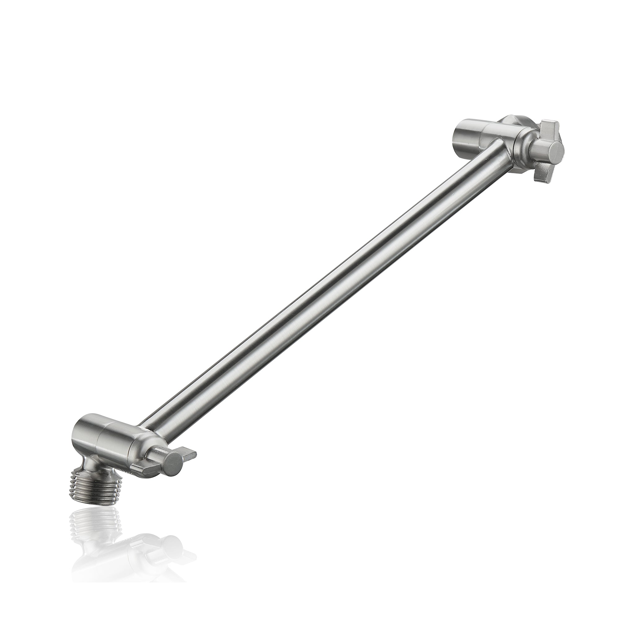 Rain Shower Head With Shower Arm (10 Inch Square, Brushed Nickel)
