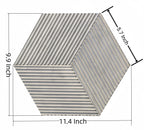 Hexagon Carrara Gray Marble Wall Décor