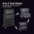 8-Drawer Rolling Tool Storage Cabinet with Detachable Top