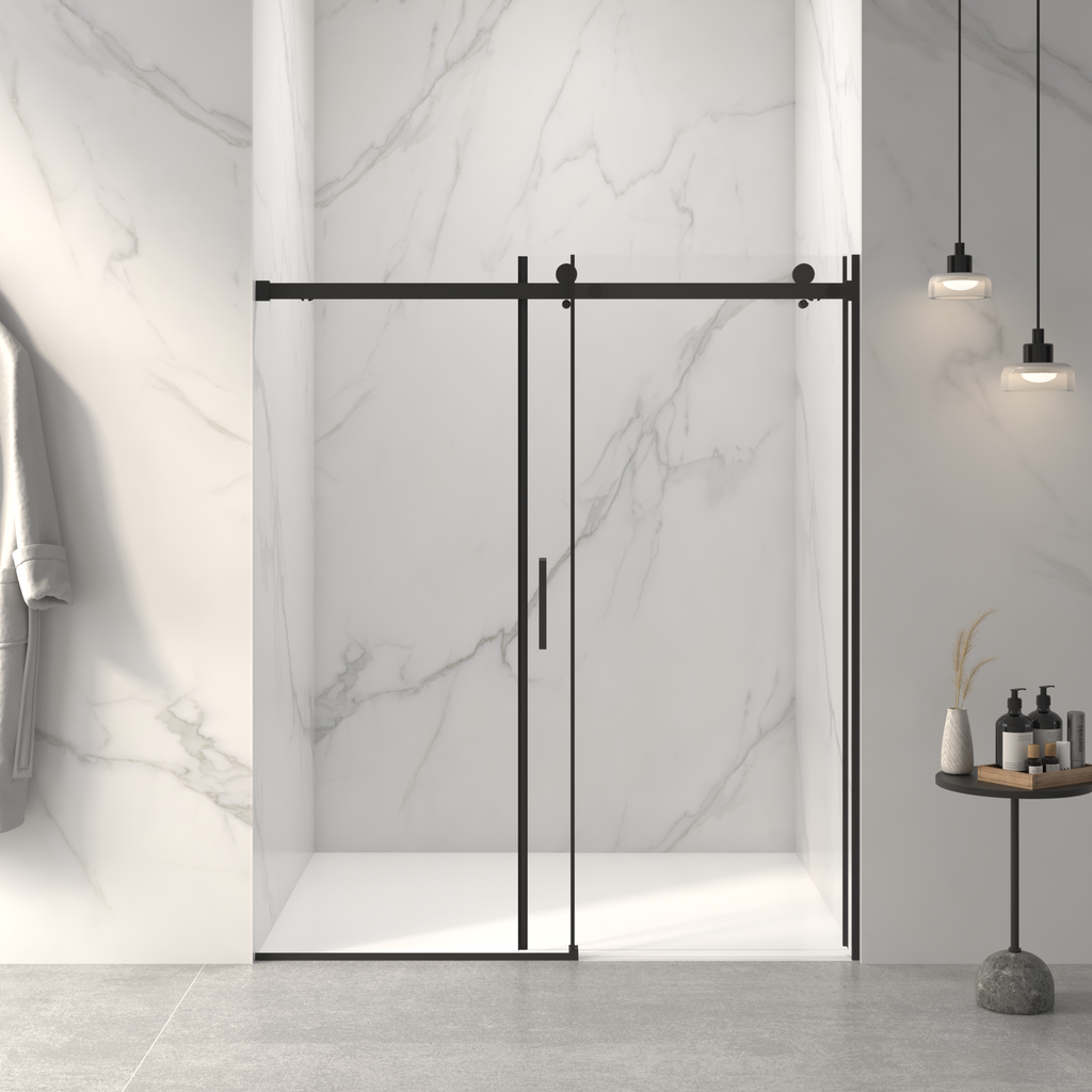 Frameless Sliding Shower Door - 56-60"W x 72"H
