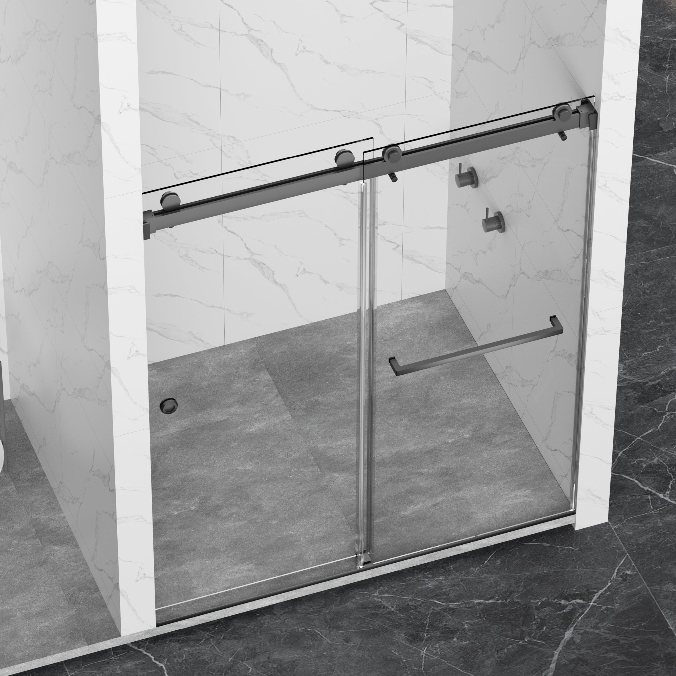 55-59" x 72" Frameless Shower Door