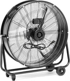 24 In. Heavy Duty Metal Industrial Drum Fan