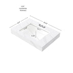 30" MURI Carrara Bathroom Vanity