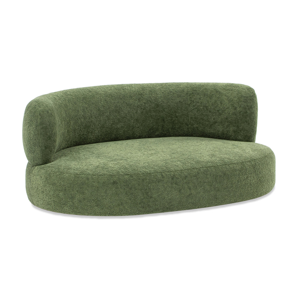 Shep 36" Curved Dog Sofa Bed Medium Moss