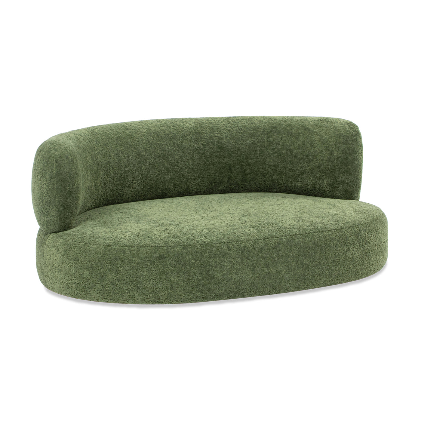 Shep 36" Curved Dog Sofa Bed Medium Moss