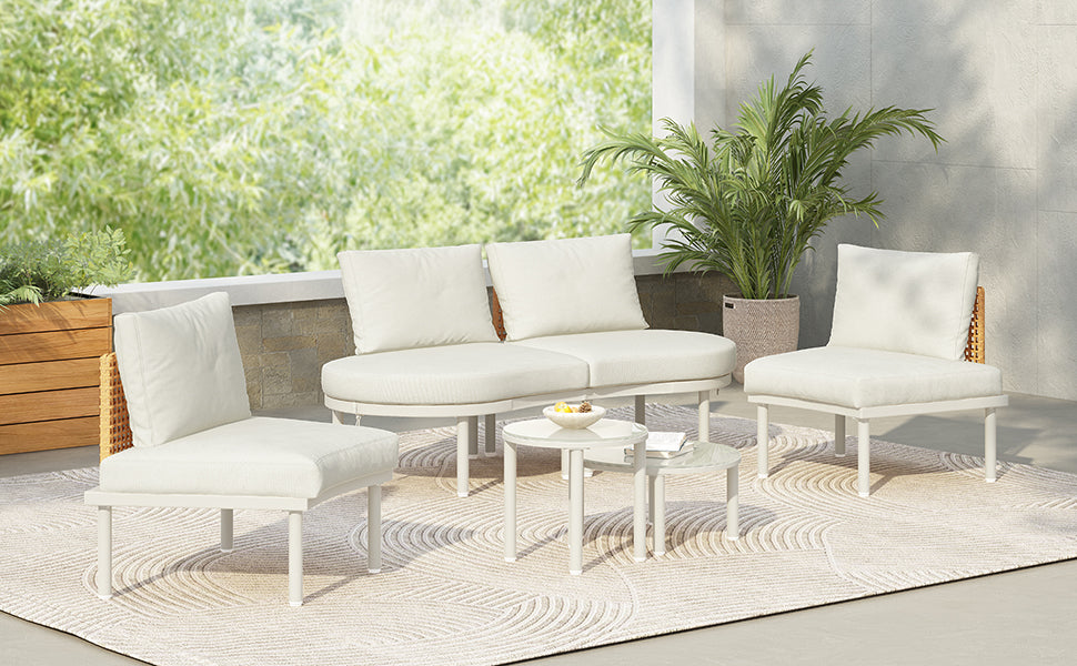 Topmax 6-Piece Patio Sofa Furniture Set