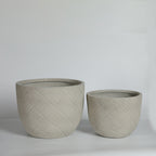 Round Concrete Planter Set of 2