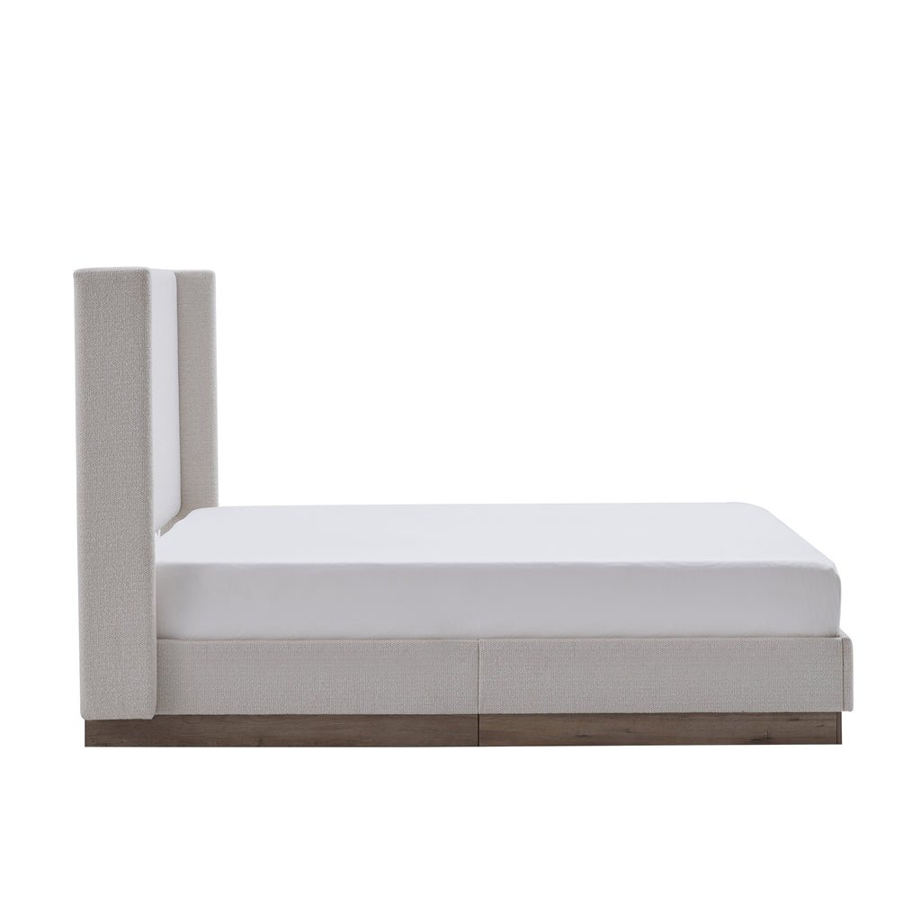Hale Upholstered Wingback Bed Size King
