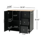 Mobile Kitchen Cart with Storage