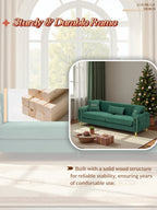 FX-P11-GR 3 Seater Contemporary Upholstered Sofa