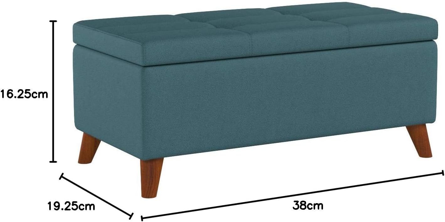 Tufted Ainsley Button Storage Ottoman Bench