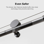 Frameless Single Sliding Shower Doors