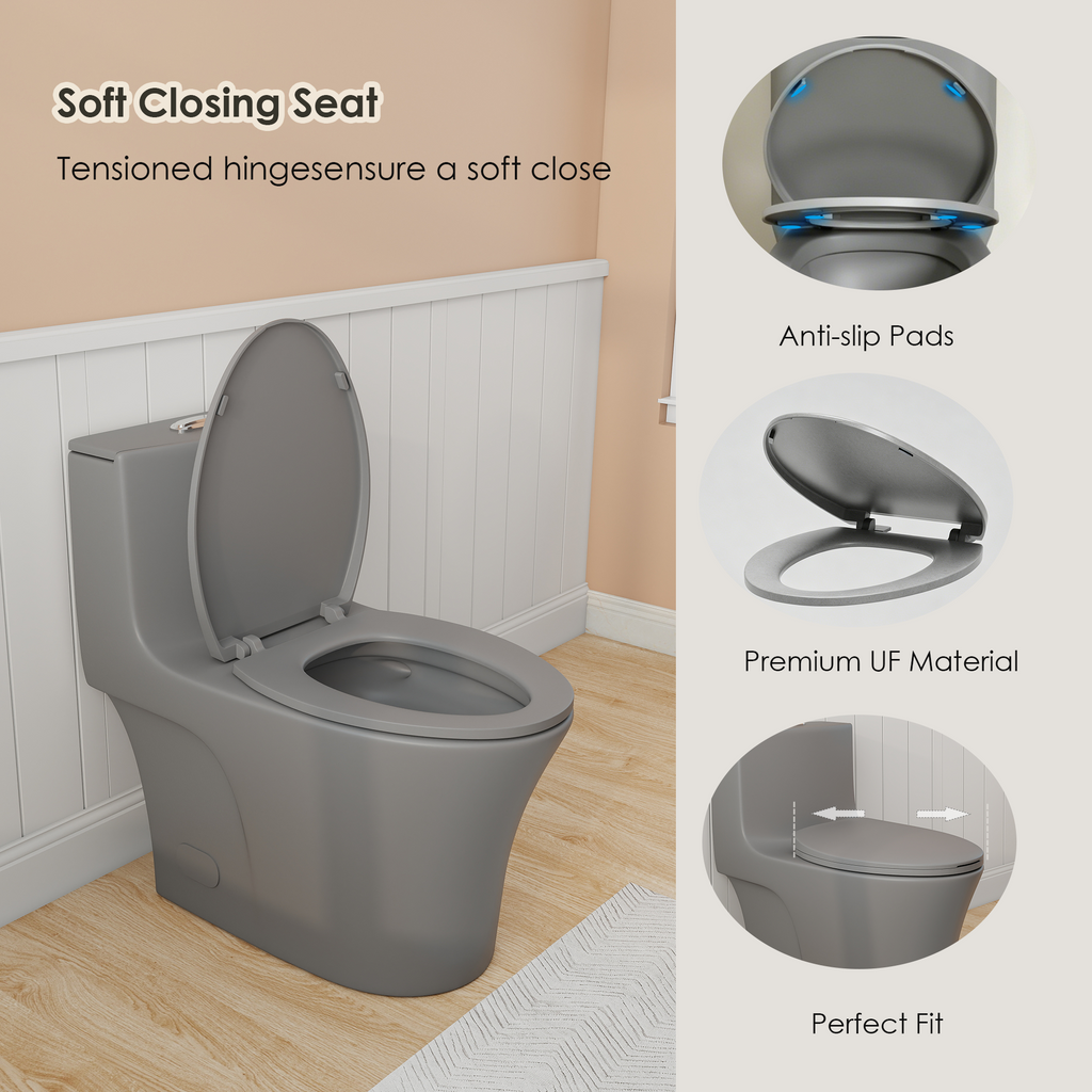 Tornado Flush One-Piece Toilet Elongated