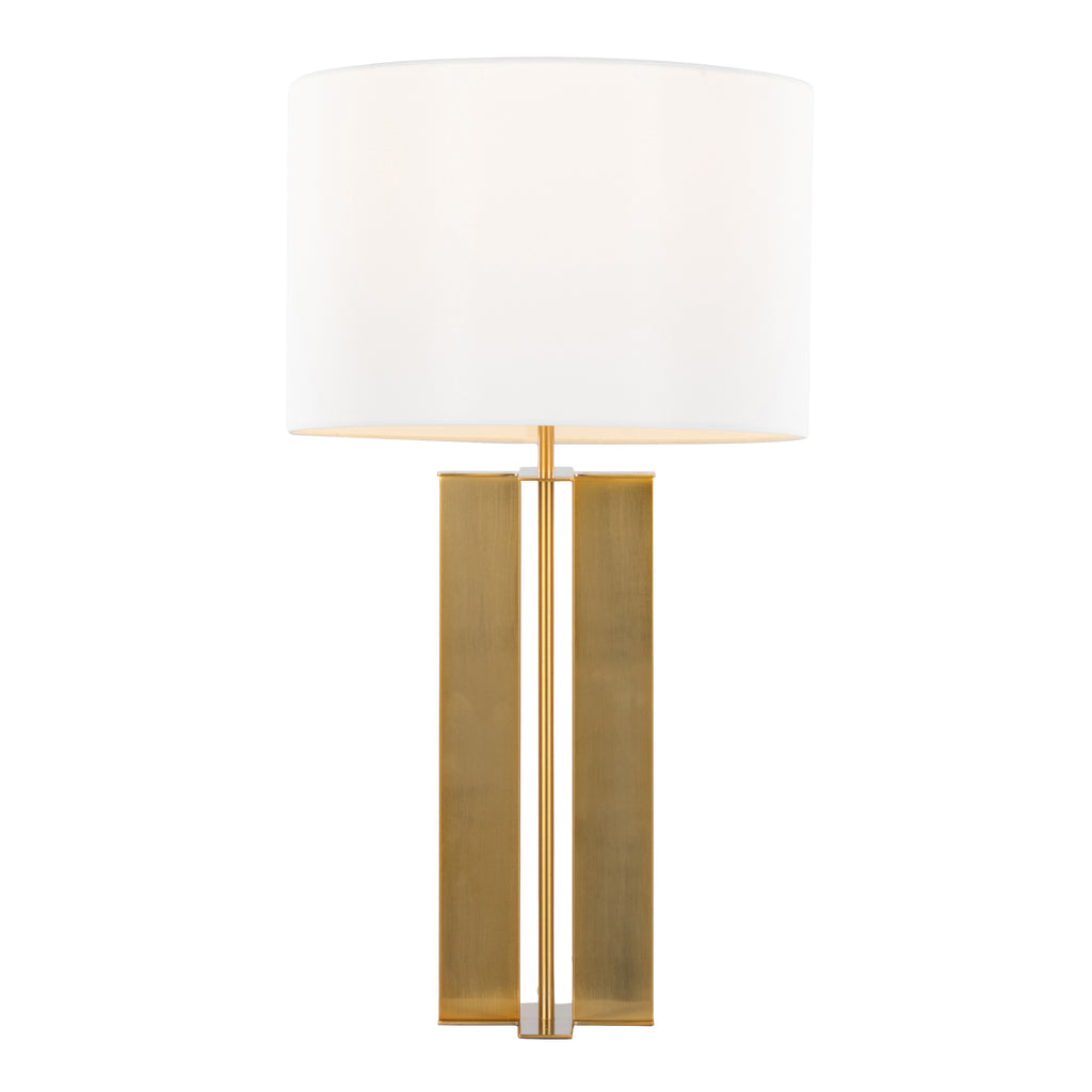 28" Metal Table Lamp in Antique