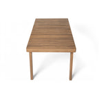 69" Acacia Wood Outdoor Dining Table with Slatted Top