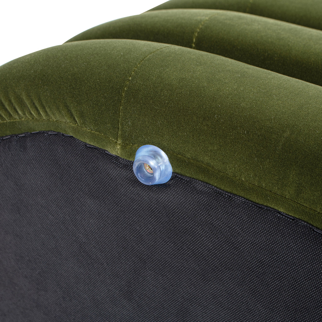 Fuji 49" Upholstered Oval Storage Bench