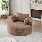 55" Corduroy Sponge Sleeper Chair