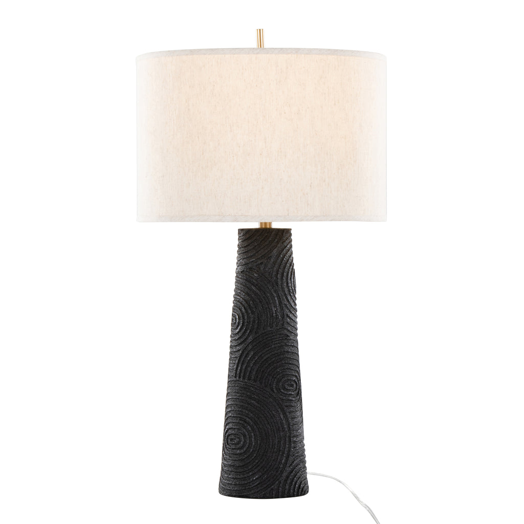 31" Contemporary Polyresin Table Lamp in Matte