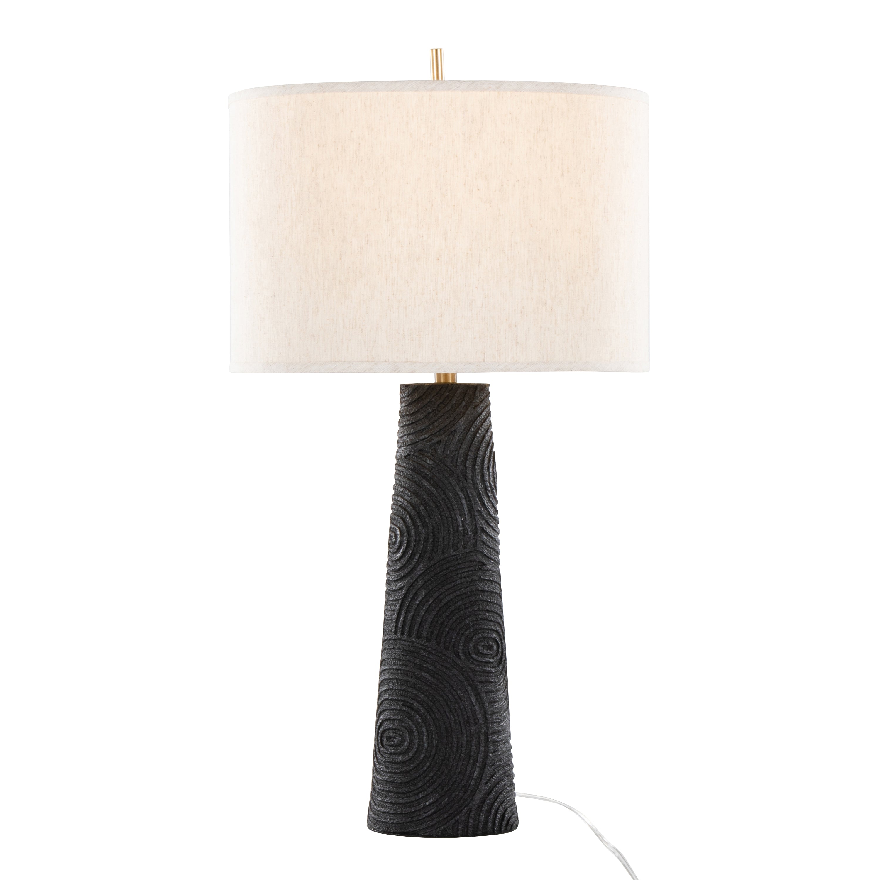 31" Contemporary Polyresin Table Lamp in Matte