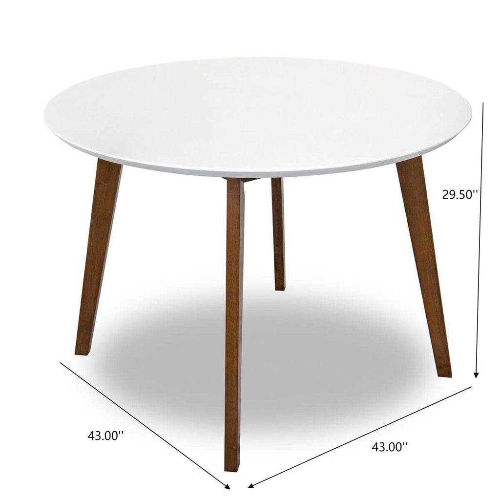 Alina Contemporary Dining Table with Smooth Finish