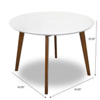 Alina Contemporary Dining Table with Smooth Finish