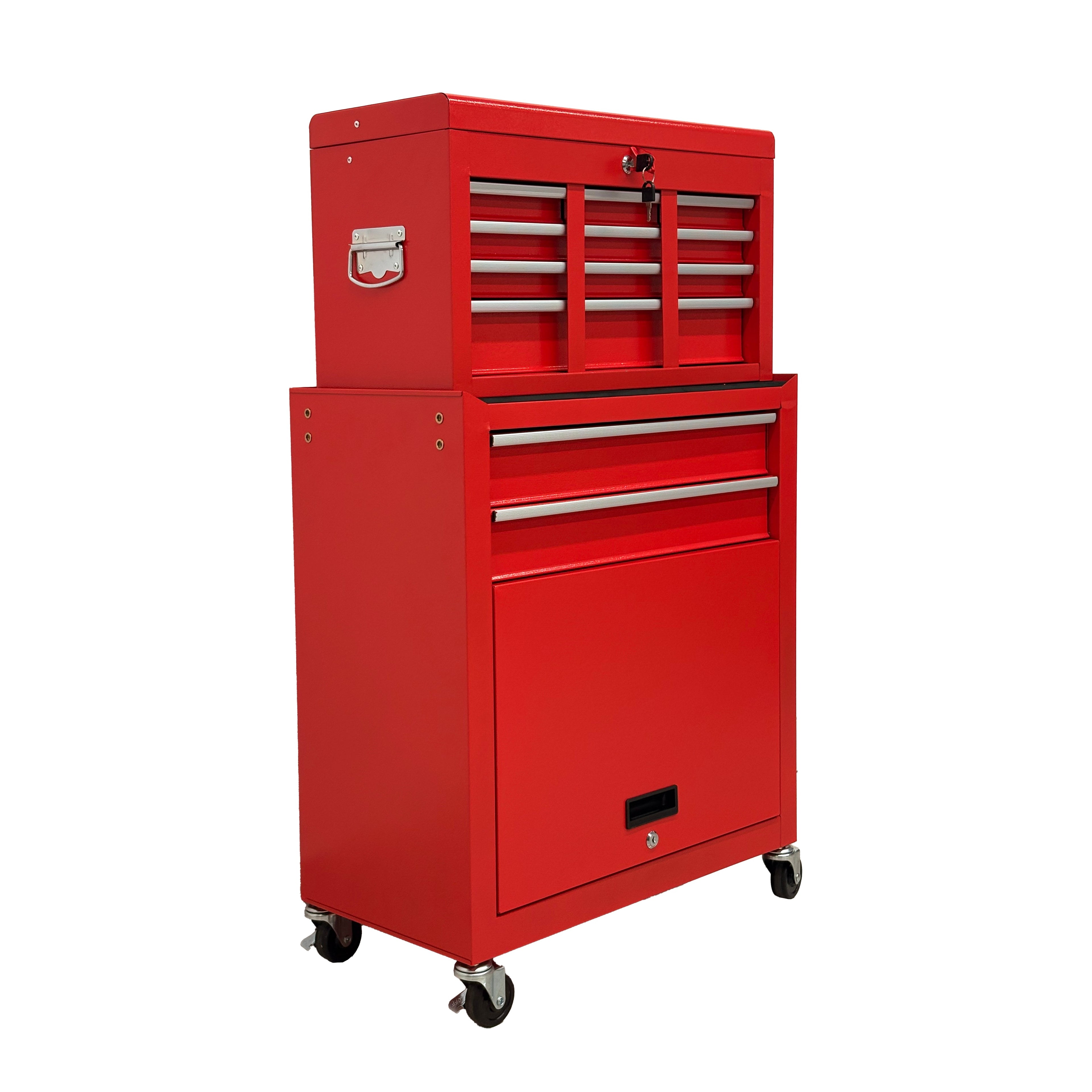 8-Drawer High-Capacity Rolling Tool Chest - Red