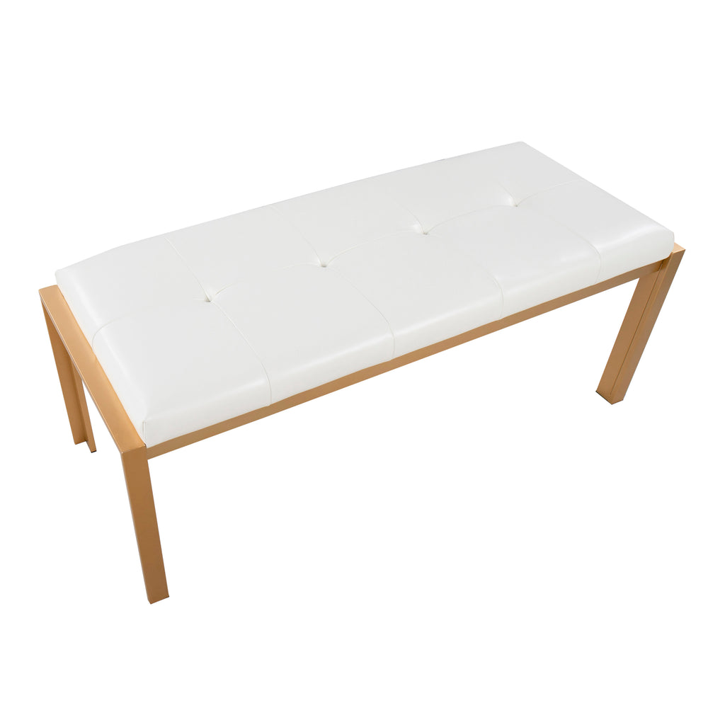 Contemporary Bench in White
