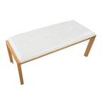 Contemporary Bench in White
