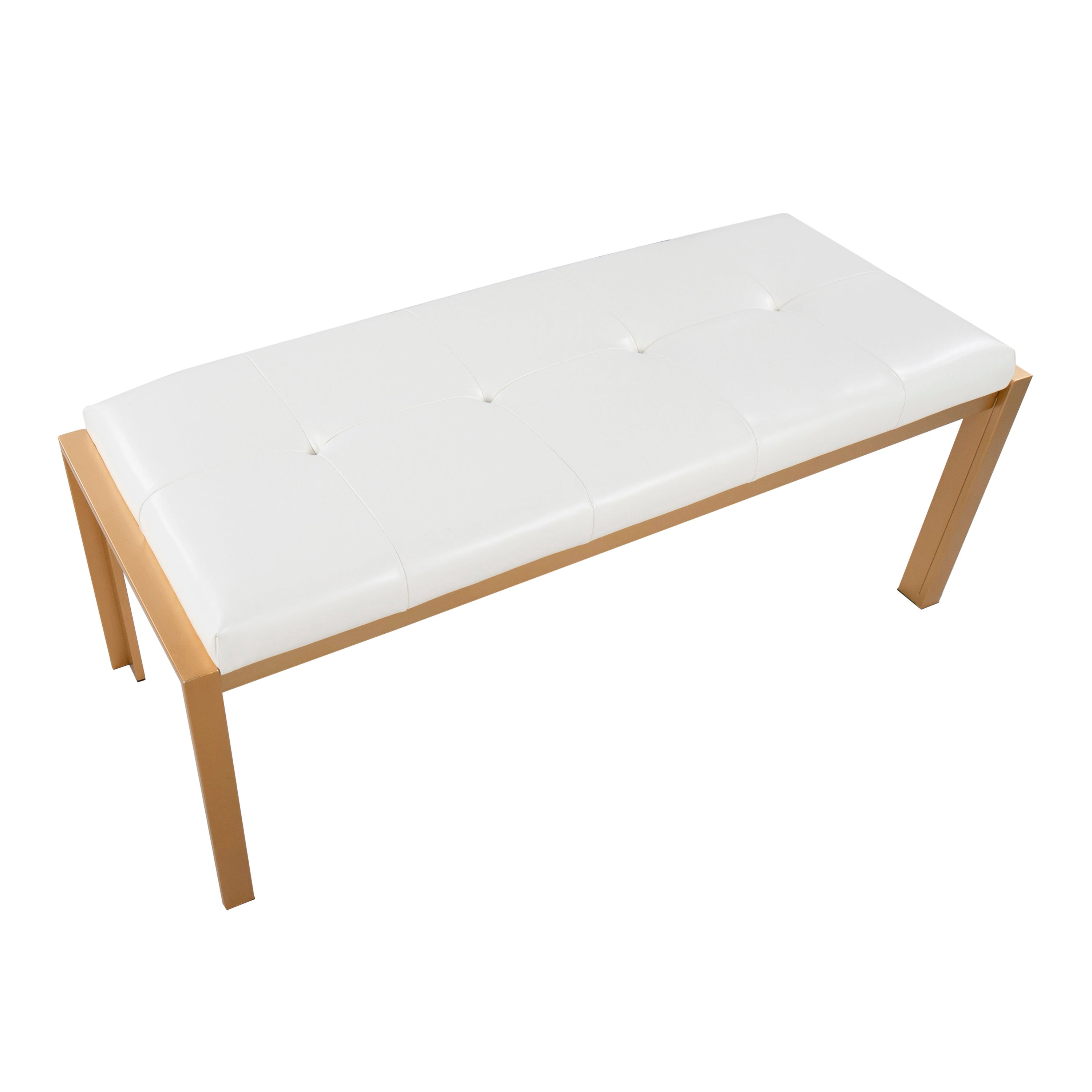 Contemporary Bench in White