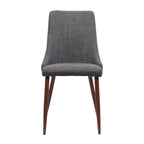 Mid Century Modern Fabric Armless Dining Chairs, Set of 2