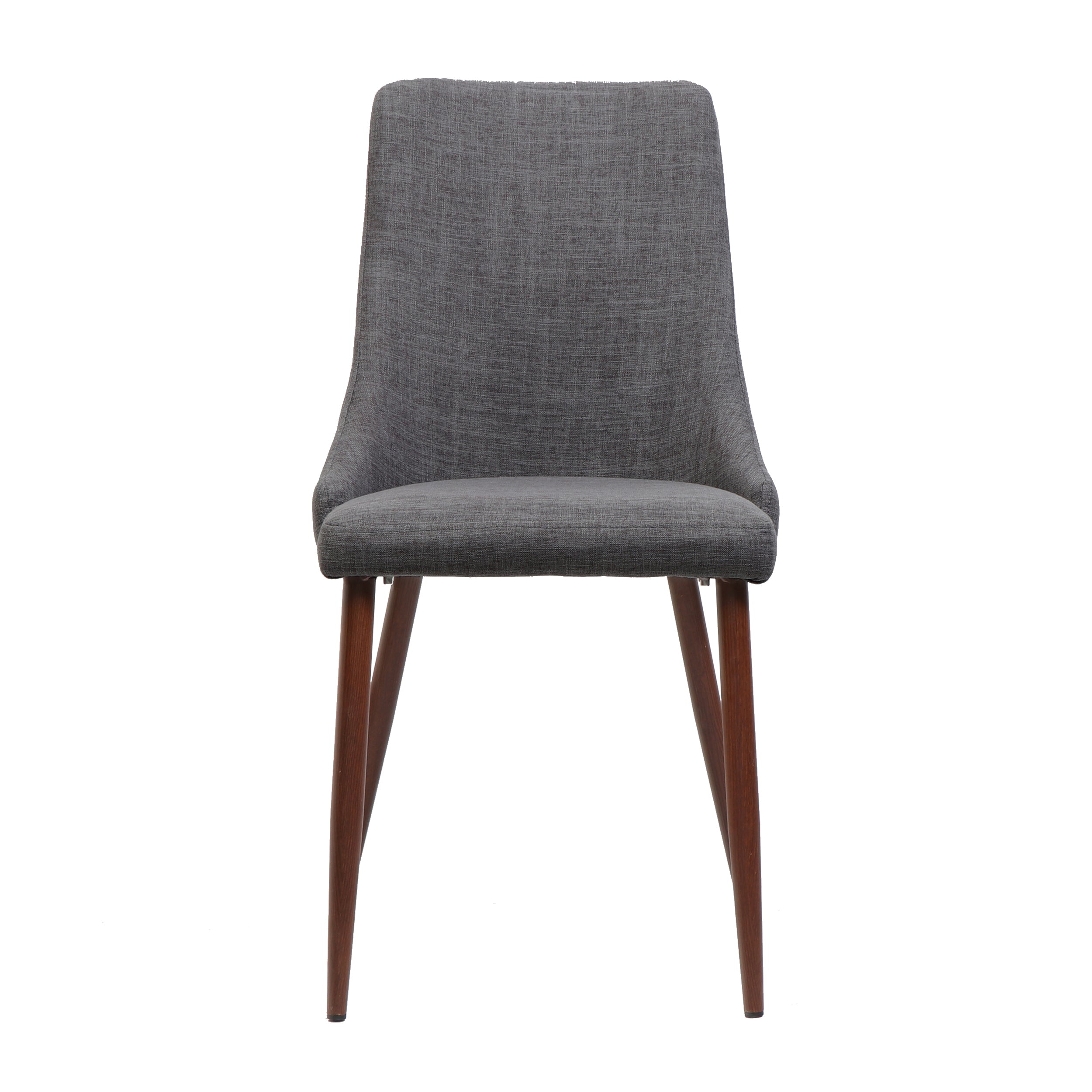 Mid Century Modern Fabric Armless Dining Chairs, Set of 2