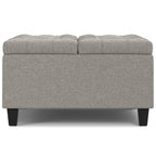 Harrison 30 Inch Wide Small Square Coffee Table Storage Ottoman