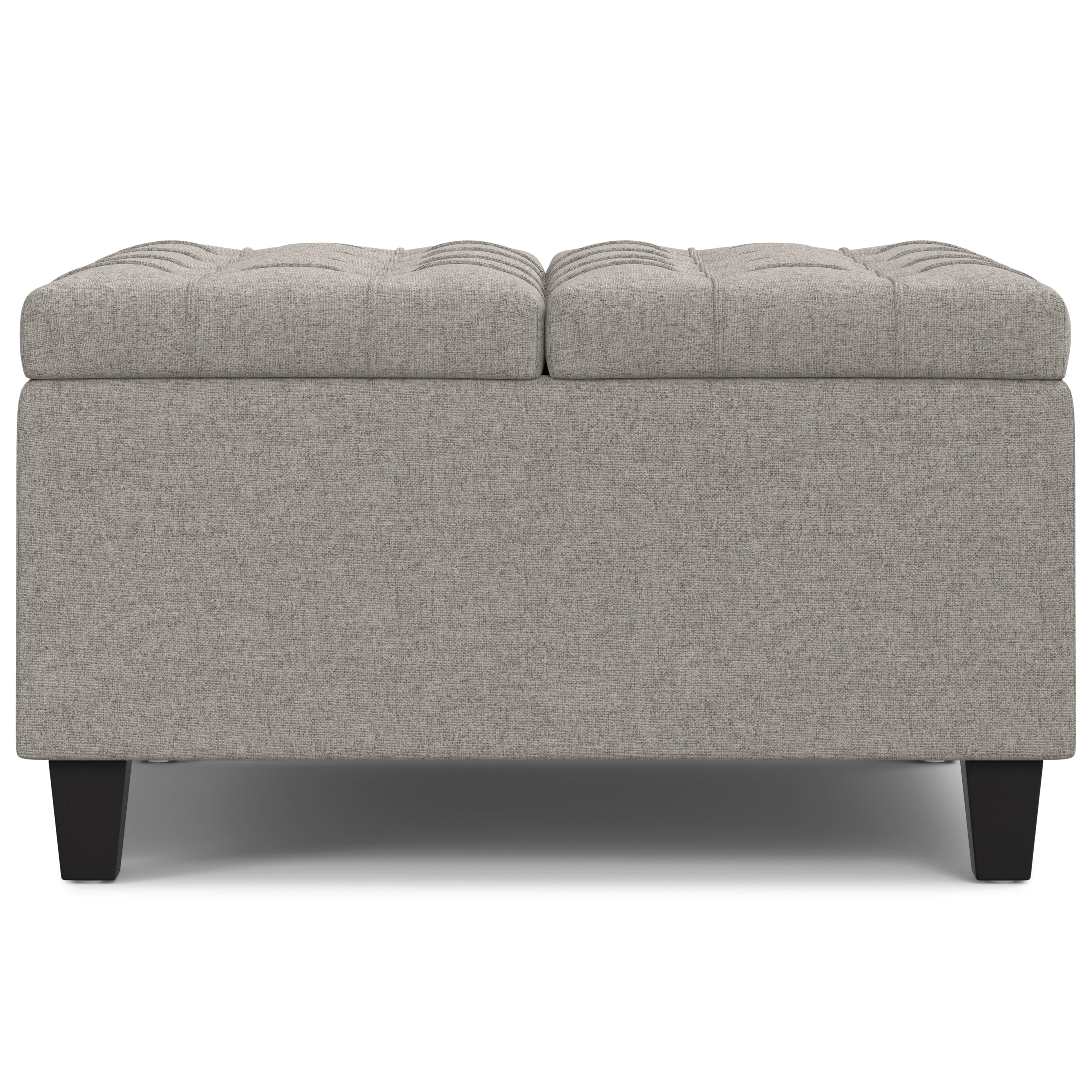 Harrison 30 Inch Wide Small Square Coffee Table Storage Ottoman