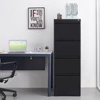 4 Drawer Vertical File Cabinet with Lock