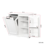 Laundry Cabinet with Doors and Adjustable Shelf