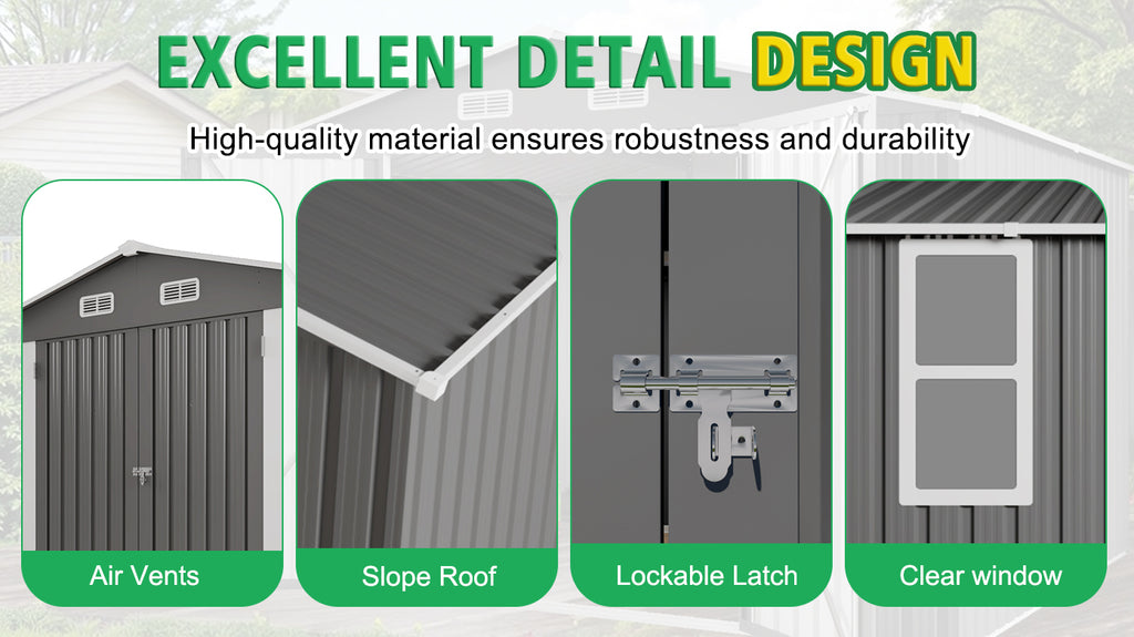 10x12FT Outdoor Storage Shed