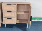 Modern Rattan Wood Dresser