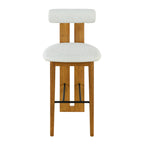 Renee Indoor Wooden Upholstered Barstool