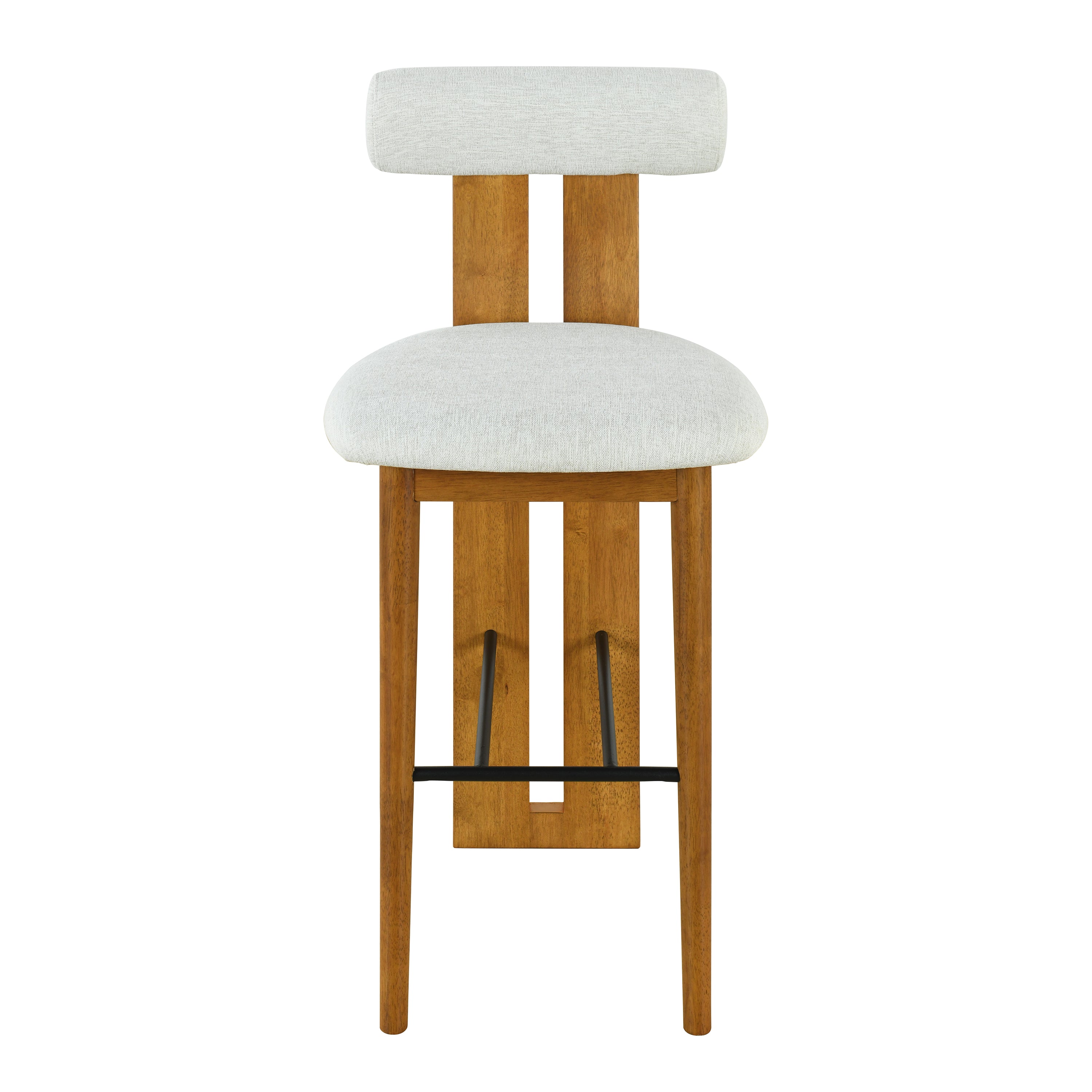 Renee Indoor Wooden Upholstered Barstool