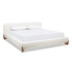 Alpine Puffy Modern Platform Bed, King
