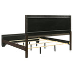 Villeparisis Dark Cocoa Eastern King Panel Bed