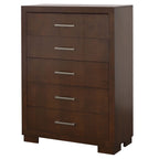 Polk Cappuccino 5-Drawer Bedroom Chest