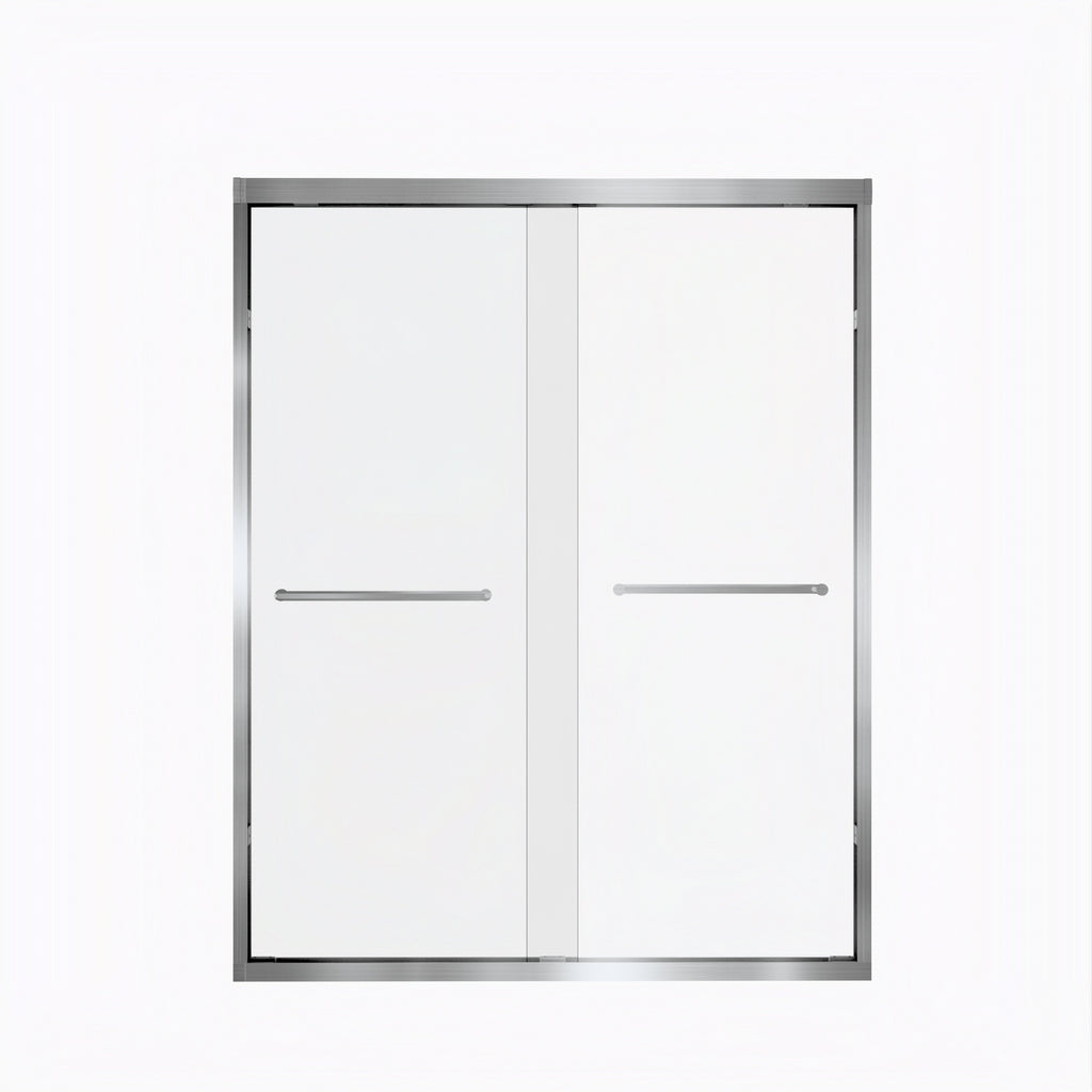 Double Sliding Shower Door with Aluminum Frame