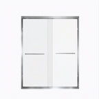 Double Sliding Shower Door with Aluminum Frame