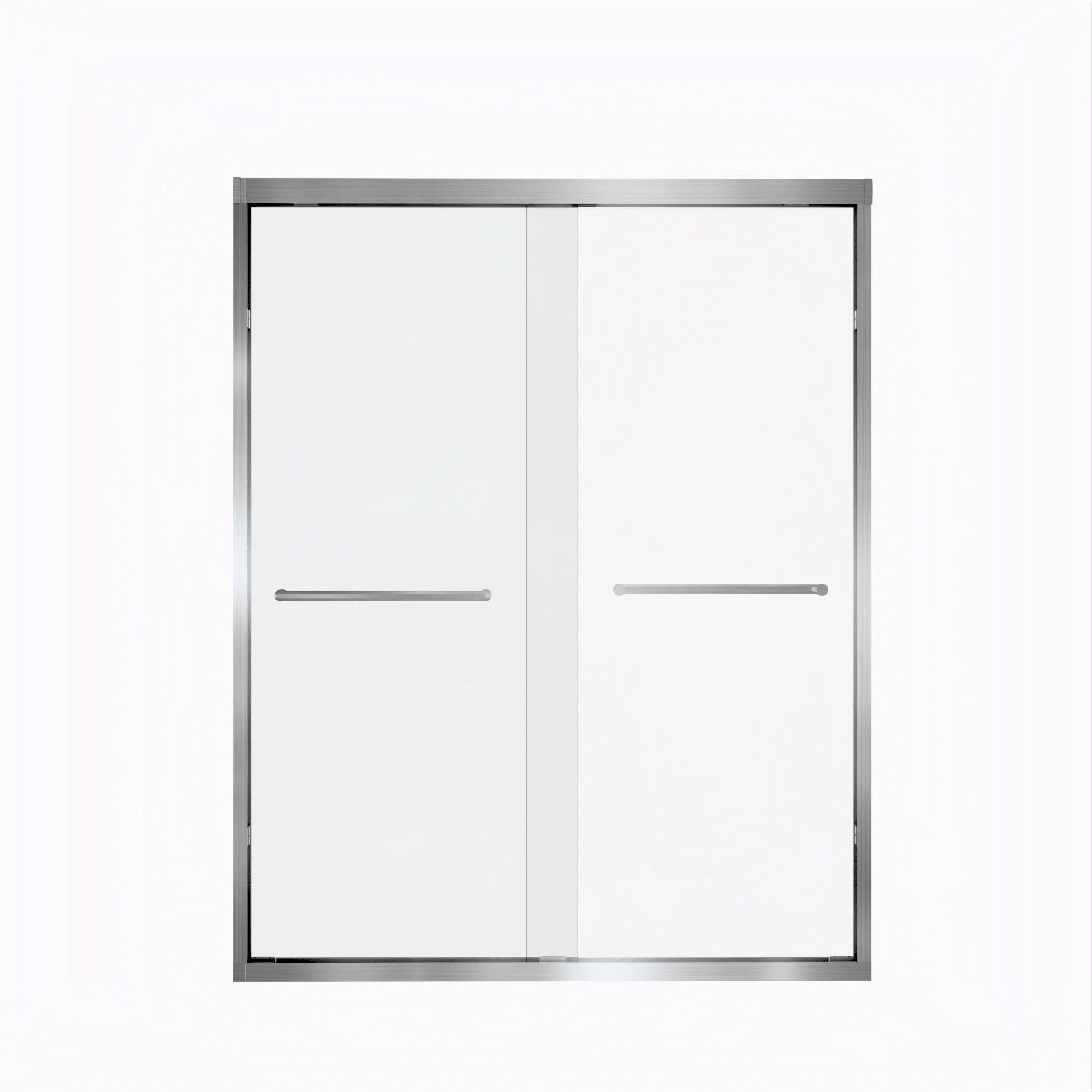 Double Sliding Shower Door with Aluminum Frame