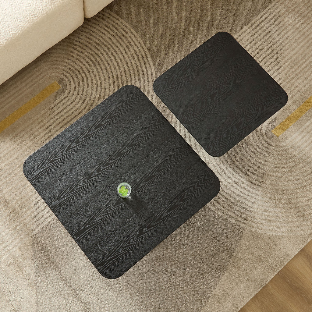 2PCS Nesting Square Coffee Table Set