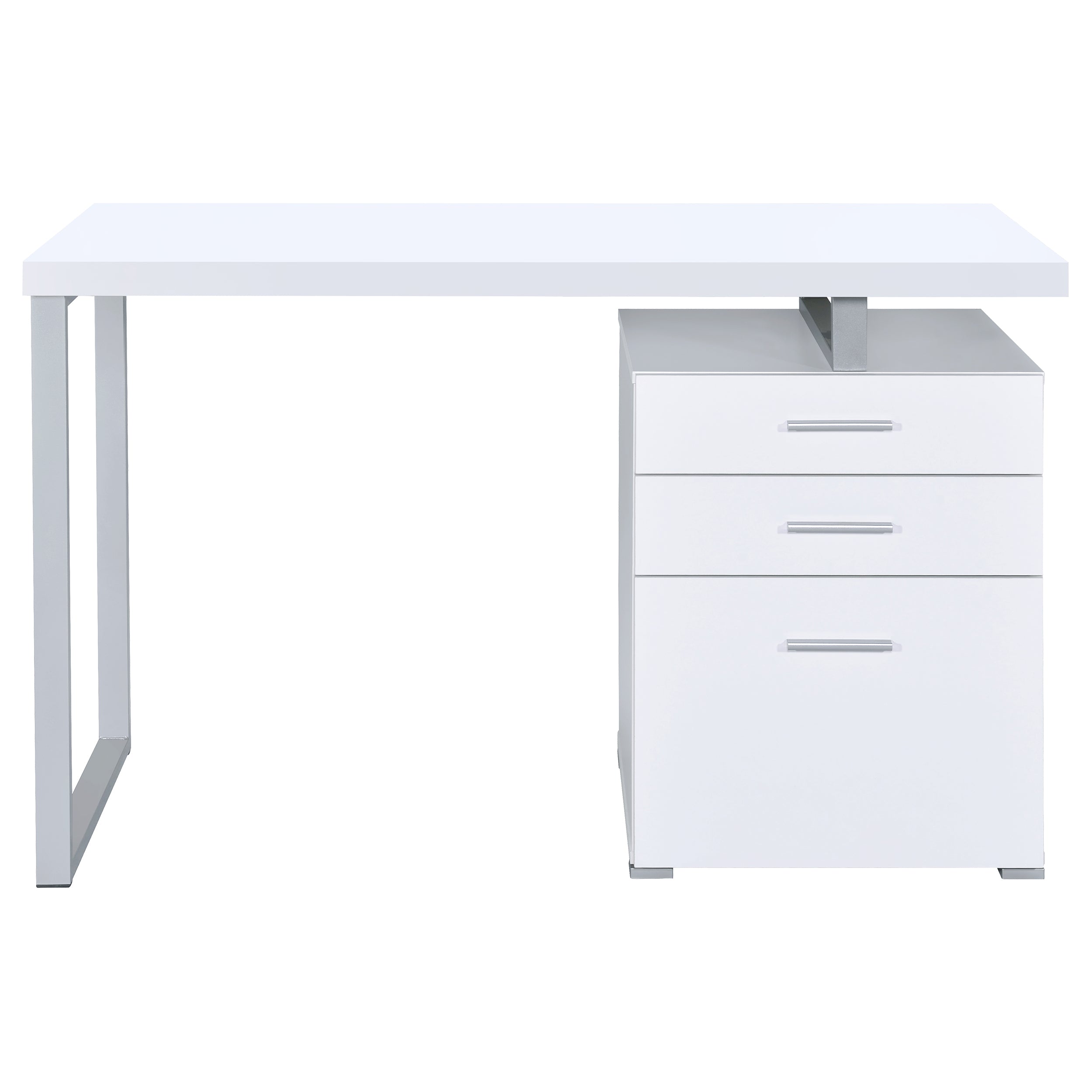 Brennan 47-inch 3-drawer Office Computer Desk White-CoasterEveryday