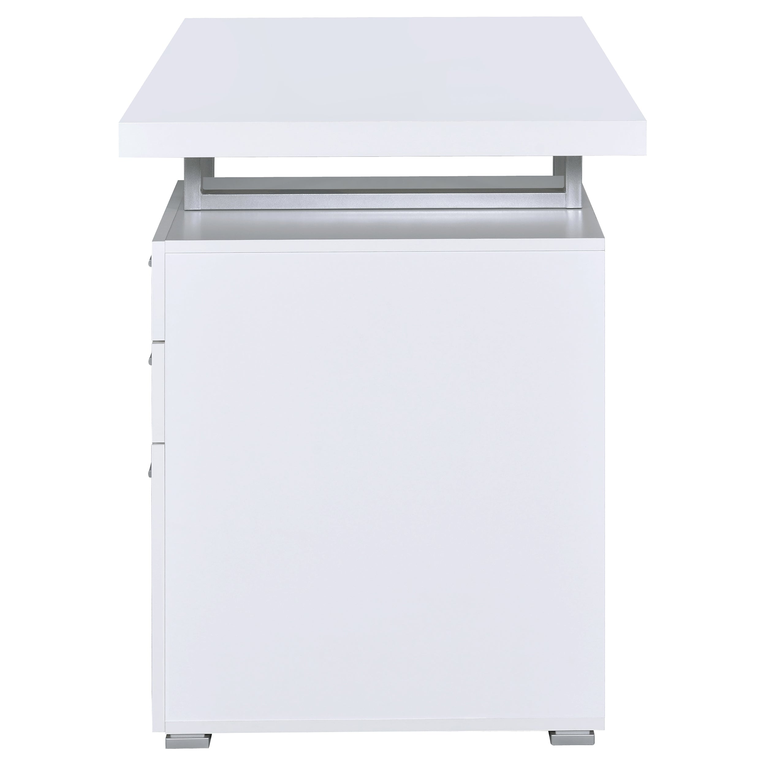 Brennan 47-inch 3-drawer Office Computer Desk White-CoasterEveryday