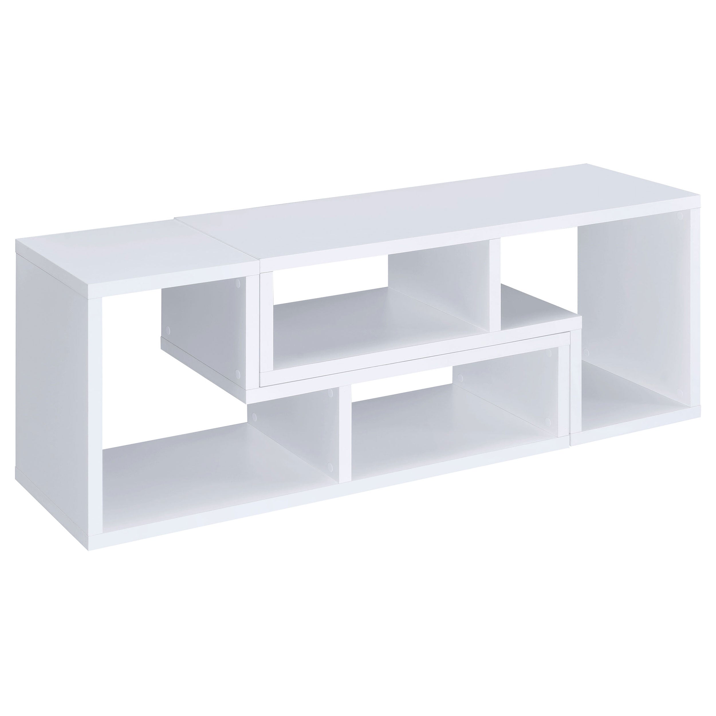 Velma Multipurpose TV Stand and Bookshelf White-CoasterEveryday